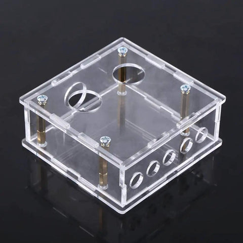 Tube Preamp Enclosure Protection Kit Built For 6J1 Valve Preamp Board With Acrylic Panels and Protective Covers, transparent view