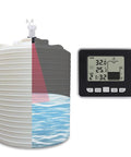 Ultrasonic Liquid Sensor For Water Tank Depth Level Meter With Temperature Display Three Point Three Inch LED Display Easy Setup