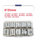 Ceramic Fuse Kit 6x25mm 250V Assorted Amperage 1A 2A 3A 4A 5A 6A 8A 10A 15A 20A 100 Pcs DIY Electronics Circuit Protection