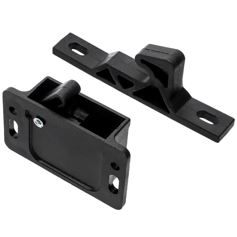 Heavy Duty RV Drawer Latches And Cabinet Door Catches 20 Pack With 10 Lbs Hold Power Includes Mounting Screws, black ABS latches.