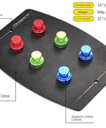 Dope Magnetic Third Hand Soldering Station For PCB Work with matte base and colorful magnetic pillars for precise assembly.