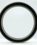 Front view of 61812-2RS1 Ball Bearing Double Sealed ID 60mm OD 78mm Width 10mm, deep groove design with rubber seals.
