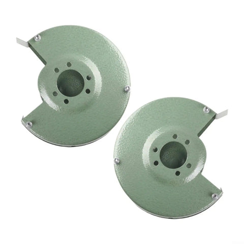 6 Inch Bench Grinder Wheel Safety Guard With Inner And Outer Shields, Pro Grade Fit For 150 Type Grinding Machines, Green Iron Construction