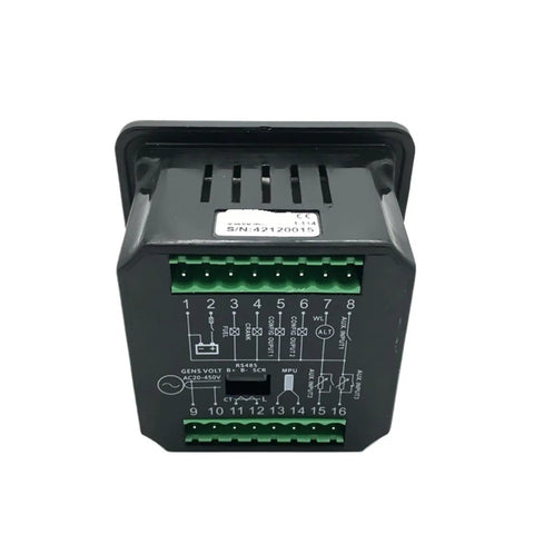 Mk II Generator Control Module For Genset Controller Panel Replacement DC20D Easy Install Phase Angle Controller For Diesel And Gas Generators Industrial Grade Durable Housing Quick Wiring And Reliable Power Management Solution, black terminal module