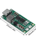 Three Pack Usb C Type C Bms Charger Board For 4S 18650 Lithium Batteries Offering Sweet Step Up Boost Power With No Fuss Power Bank Mods And Dope Cell Balancing Setup, 37mm x 18mm