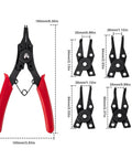 4 In 1 Snap Ring Pliers Set For Removing Retaining Clips Circlips And Snap Rings With Internal External Jaws, 5 Inch Handle