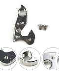 Aluminum Bicycle Derailleur Hanger Replacement For Rear Dropout Easy Install For Most Mountain And Road Bikes Ride Ready Gear Shifts Hassle Free Durable Alloy Frame Mech Adapter For Quick Shifts And Gear Alignment displayed with screws