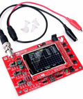 Digital Oscilloscope DIY Module Kit With 1 Msps, 0-200 KHz Range, 2.4 Inch LCD on red PCB board for DSO138 Projects