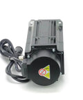 Front view of black NOVKMJVZ 90ST-M03520 servo motor with brake, 730W, 220V AC