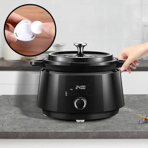 No Sweat Self Adhesive Mini Caster Wheels Pack Of Twelve on a sleek black appliance, showcasing easy attachment and smooth rotation.