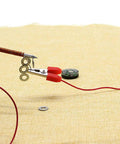 Homemade Electromagnet Do It Yourself Kit For Physics Experiments And Science Projects with nail and wire setup