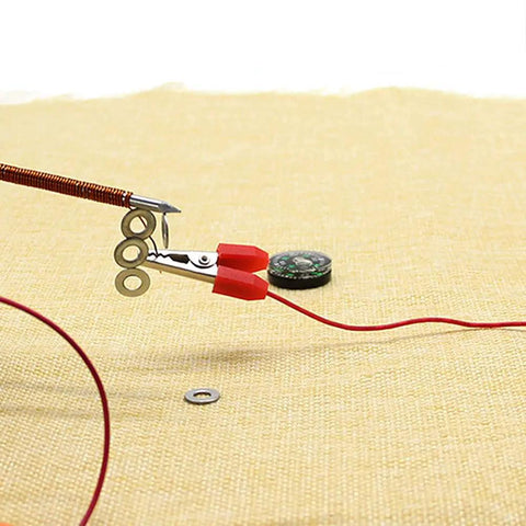 Homemade Electromagnet Do It Yourself Kit For Physics Experiments And Science Projects with nail and wire setup
