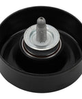 GM Genuine Parts LC9 5.3L Drive Belt Idler Pulley Replacement for Chevy GMC Buick Cadillac OEM Grade Quiet Idle Fixes Noisy Bearing Durable OE Fit Easy Install black metal pulley with threaded stud