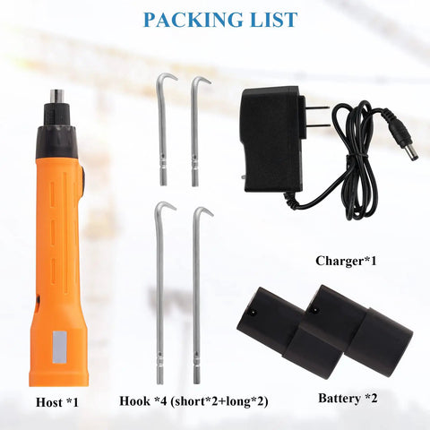 Automatic Rebar Tying Machine With 2600mAh Battery, Electric Rebar Tie Wire Twister Tool packing list with accessories