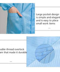 Top Shelf ESD Anti Static Lab Coat With Stand Collar Zipper Closure Heavy Duty Polyester Blend, featuring large pocket and durable seams.