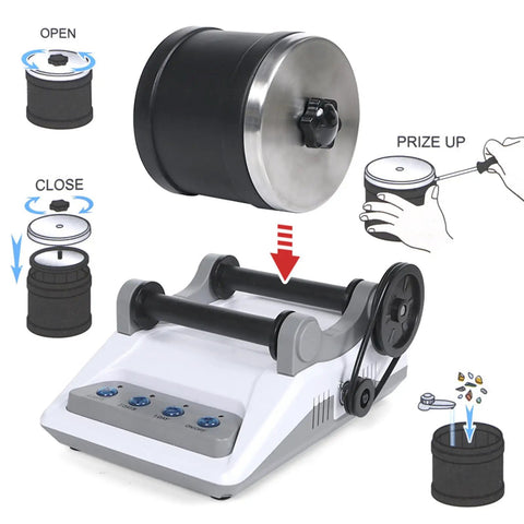 Diagram of Electric Gemstone Tumbler Polisher For Diy Stone Crafting Professional Grade Electric Polisher For Kids And Adults Easy To Use.