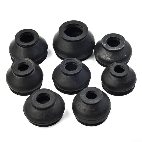 14x Ball Joint Rubber Boot Covers Track Rod End Kit With Tongue And Groove Fastening For Easy Drive Shaft Boot Replacement Multipack Pro Grade Flexible Lasting Protection For Full Lock Steering No Dismantling Required, black rubber boots