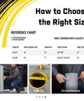 How to Choose the Right Size chart for Heavy Duty Red Safety Bollard Cover Fits 6 Inch Steel Pipe size options and measurements.