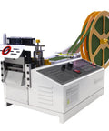 Hot And Cold Webbing Cutting Machine With 5 Inch LCD Display For Elastic Bands Ribbons Nylon Webbing Cut Multiple Strips At Once Max 103Mm Wide 1-3Mm Thick Pro Level Cutter For DIY Crafting And Textile Projects