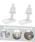 2 Pack Toilet Seat Mounting Bolts And Nuts With Quick Release Plastic Screws for bidet toilet seat fixing showcased with application scenarios