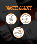 Calcium Orotate Powder Supplement With High Bioavailability For Bone Support And Everyday Wellness Gluten Free Unflavored 1g Per Serving 250g Jar Non GMO Certified For Maximum Absorption packaging emphasizing trusted quality and certifications.
