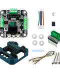 Closed Loop Servo Driver For Stepper Motors With RS485 And 256 Microsteps, FOC components including NEMA17 mounts, cables, screws.