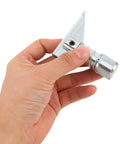 Solid 3 Piece Fork Positioner Limit Pins With Large Base And Reinforced Structure For 3 Ton Forklift spring loaded plunger in hand.