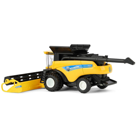 New Holland CR8.90 1/64 Scale Die Cast Combine With Corn And Grain Headers Totally Realistic Farm Machinery Model For Collectors