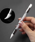 5 Piece Nail Art Sculpture Pen Set Dual Tip Silicone Tools For 3D Design Carving Drawing And Shaping Flexible Silicone Brushes
