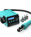 1000W Fast Desoldering Hot Air Gun Soldering Station With Digital Display For PCB Repair Intelligent BGA Rework Tool Pro Grade Desoldering And Rework Station High Temp Heat Gun H2 with digital display and nozzles