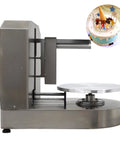 Fully Automatic Cake Decorating Machine Stainless Steel Cream Spreader 4-12 Inch Quiet Turntable 110V 300W for Bakers