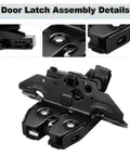 Premium Rear Liftgate Trunk Lock Latch Actuator assembly showing locking mechanism details, fits Buick Encore, Cadillac Escalade, Yukon.
