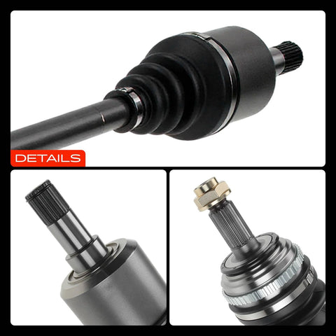 Close-up of Pair Of Front CV Axle Shaft Assemblies For Honda Civic 1992 2000 And Civic Del Sol 1993 1997 And Acura EL 1997 2000