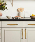 10 Pack Antique Brass Cabinet Pulls 3 Inch Center To Center Vintage Solid Hardware on kitchen cupboards and drawers