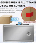 Cool Manual Automatic Carton Sealer With Smooth Wheel And Adjustable Clip For Household Textile Retail Packaging sealing boxes easily.