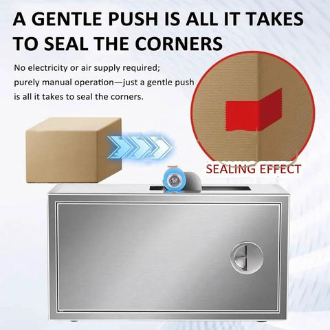 Cool Manual Automatic Carton Sealer With Smooth Wheel And Adjustable Clip For Household Textile Retail Packaging sealing boxes easily.