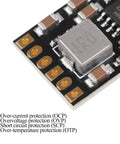 Close-up of No Cap Needed On This Hella Sharp 6 Pack Of 2A 5V Charge Discharge Integrated Modules circuit board.