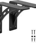 Beefy Heavy Duty Shelf Brackets 9 Inch By 8 Inch 1100 Pound Max Load Premium Alloy Mantel Brackets for Fireplace and Countertop Support