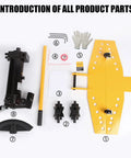 Pro Grade Knuckle Buster Heavy Duty Manual Hydraulic Pipe Bender And Six Ton Tube Bender parts including ductile iron molds and accessories.