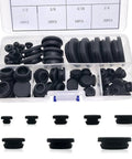 80 Pieces Silicone Hole Plugs Kit With 7 Sizes From One Quarter Inch To One Inch Round Plugs For Automotive Projects Clear Case