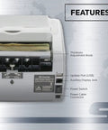 Fast Money Counter With Fake Bill Detector And LCD Display, model S1070 side view, showing bill slot and control panel features.