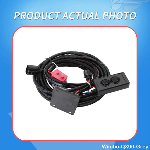 Winibo Heavy Duty Power Tilt And Trim Unit For Outboard Motor Up To 90HP wiring harness with control switch components.