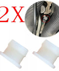 Two Pack Shift Cable Repair Bushing And Shifter Linkage End Clips For Nissan Pathfinder Armada Titan Xterra Frontier 2005 2021 Replaces 134193 349351LA0A Auto Transmission Upgrade, 2 white plastic bushings