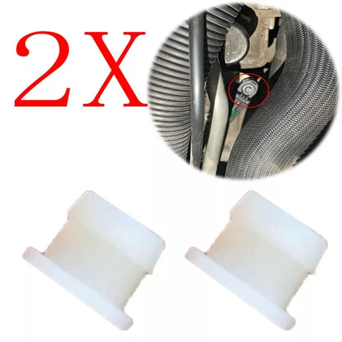 Two Pack Shift Cable Repair Bushing And Shifter Linkage End Clips For Nissan Pathfinder Armada Titan Xterra Frontier 2005 2021 Replaces 134193 349351LA0A Auto Transmission Upgrade, 2 white plastic bushings