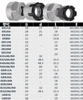 High Performance Chuck Collet Nut For CNC Milling Cutter M Type Engraving Machine With ER8 ER11 ER16 And ER20 Chucks detailed specifications.