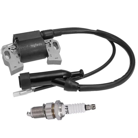 Ignition Coil And Spark Plug Replacement For Champion Power Equipment 196cc 6.5HP 3500 4000 Watt Generator, plug-and-play parts