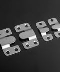 Stainless Steel Flush Mount Wall Bracket Picture Hanger For Shelves Cabinets And TV Mounts Interlocking Buckle Clip Secure Mounting