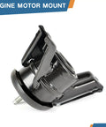 Built Like A Tank Motor Mount For Kia Optima 2016 To 2018 And Hyundai Sonata 2015 To 2017 2.4L L4 Engine close-up view, black finish, side angle.
