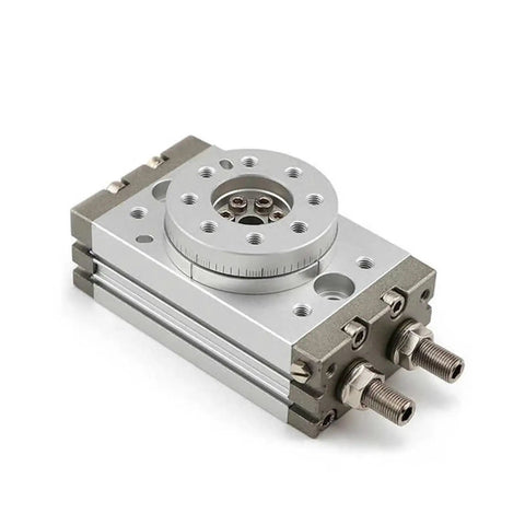 Double Acting Rotary Actuator For Pneumatic Systems, 90/180 Degree Swing Cylinder, rock solid rotary table pneumatic parts, compact design