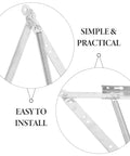 Triangular Spring Hinges For Sofa Bed And Cabinet Doors Heavy Duty Hot Rolled Steel Foldable Lift Up Hinges For Easy Install